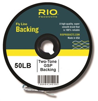 RIO 2-Tone Gel Spun Backing 50lb - 100 Yard Spool